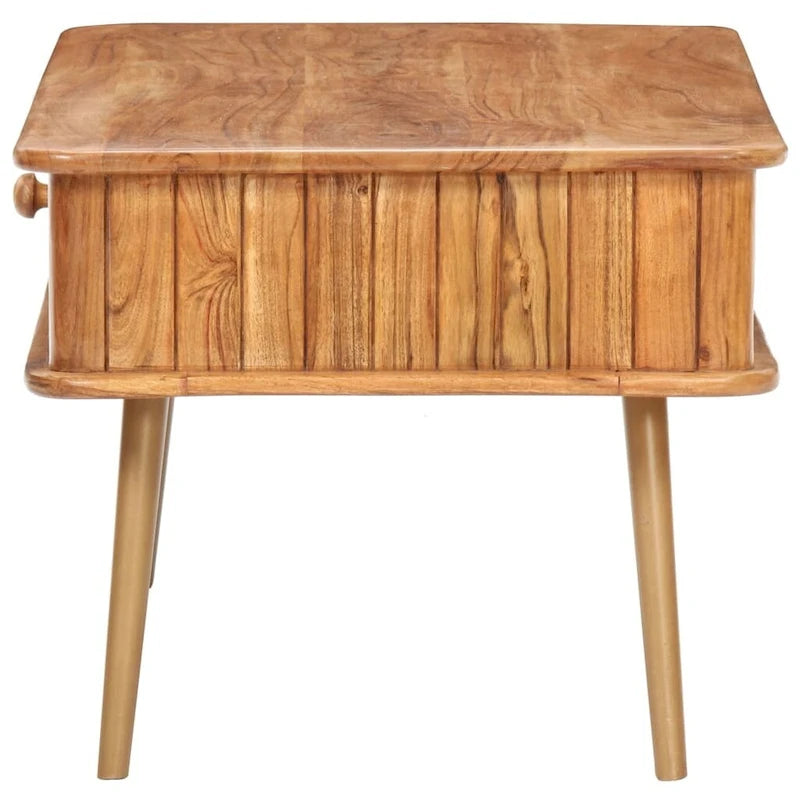 Tavolino da caffè in legno massello di acacia 100x50x40 cm Naturale Salotto