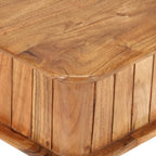 Tavolino da caffè in legno massello di acacia 100x50x40 cm Naturale Salotto