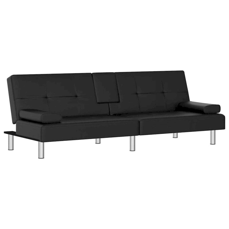 Divano Letto Pieghevole con Portabicchieri Ecopelle 78.7x35x27.6