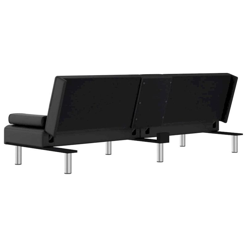 Divano Letto Pieghevole con Portabicchieri Ecopelle 78.7x35x27.6