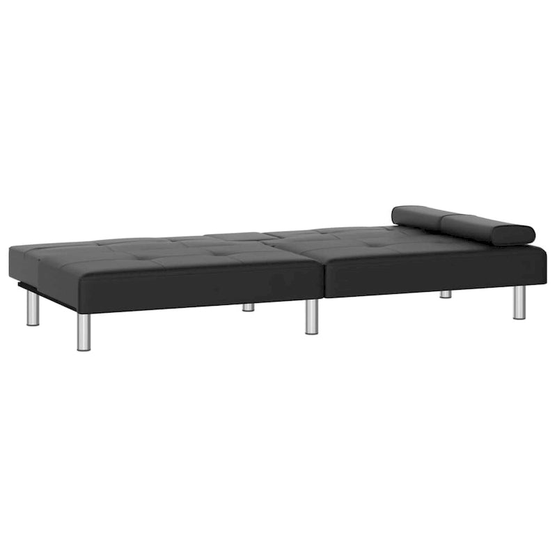 Divano Letto Pieghevole con Portabicchieri Ecopelle 78.7x35x27.6