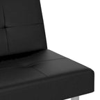 Divano Letto Pieghevole con Portabicchieri Ecopelle 78.7x35x27.6