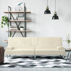 Divano Letto Pieghevole con Portabicchieri Ecopelle 78.7x35x27.6