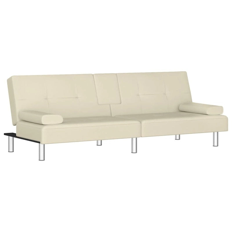 Divano Letto Pieghevole con Portabicchieri Ecopelle 78.7x35x27.6
