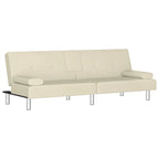 Divano Letto Pieghevole con Portabicchieri Ecopelle 78.7x35x27.6
