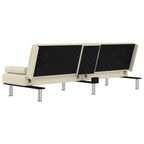 Divano Letto Pieghevole con Portabicchieri Ecopelle 78.7x35x27.6