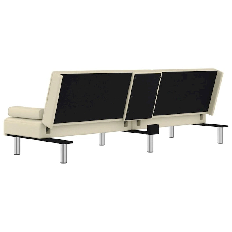 Divano Letto Pieghevole con Portabicchieri Ecopelle 78.7x35x27.6