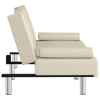 Divano Letto Pieghevole con Portabicchieri Ecopelle 78.7x35x27.6