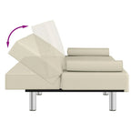 Divano Letto Pieghevole con Portabicchieri Ecopelle 78.7x35x27.6