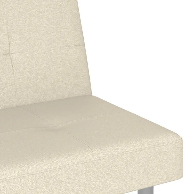 Divano Letto Pieghevole con Portabicchieri Ecopelle 78.7x35x27.6