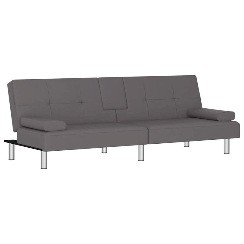 Divano Letto Pieghevole con Portabicchieri Ecopelle 78.7x35x27.6