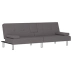 Divano Letto Pieghevole con Portabicchieri Ecopelle 78.7x35x27.6