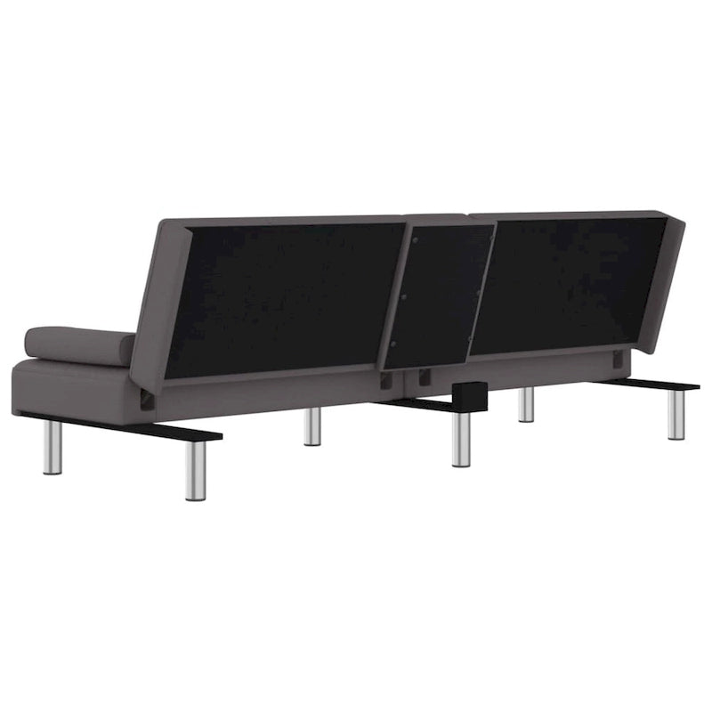 Divano Letto Pieghevole con Portabicchieri Ecopelle 78.7x35x27.6