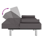 Divano Letto Pieghevole con Portabicchieri Ecopelle 78.7x35x27.6
