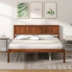 Struttura letto con testiera in legno e supporto a doghe