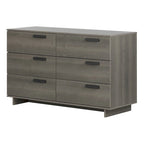 Cassettiera a 6 cassetti Doppia Comò Ampia Cassettiera per Camera da Letto Stile Moderno