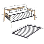 Divano Letto con Struttura in Metallo e Letto Estraibile