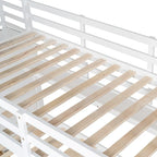 Letto a Castello Gemello con Cassetti, Scaffali e Scivolo, Stile Castello
