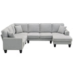 Divano sezionale moderno in velluto oversize 89*89, grande mobile imbottito per interni a L con doppi cuscini
