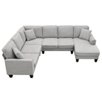 Divano sezionale moderno in velluto oversize 89*89, grande mobile imbottito per interni a L con doppi cuscini