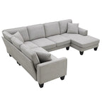 Divano sezionale moderno in velluto oversize 89*89, grande mobile imbottito per interni a L con doppi cuscini