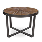 Tavolino rotondo da 24" Stile moderno Altezza 15,5" Soggiorno