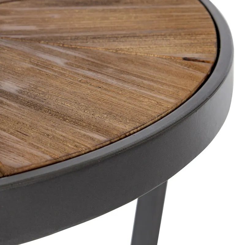 Tavolino rotondo da 24" Stile moderno Altezza 15,5" Soggiorno