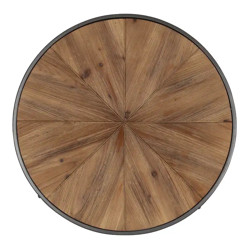 Tavolino rotondo da 24" Stile moderno Altezza 15,5" Soggiorno