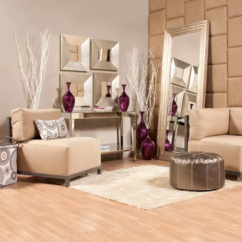 Consolle a specchio con ripiano inferiore Glamour Ingresso Soggiorno