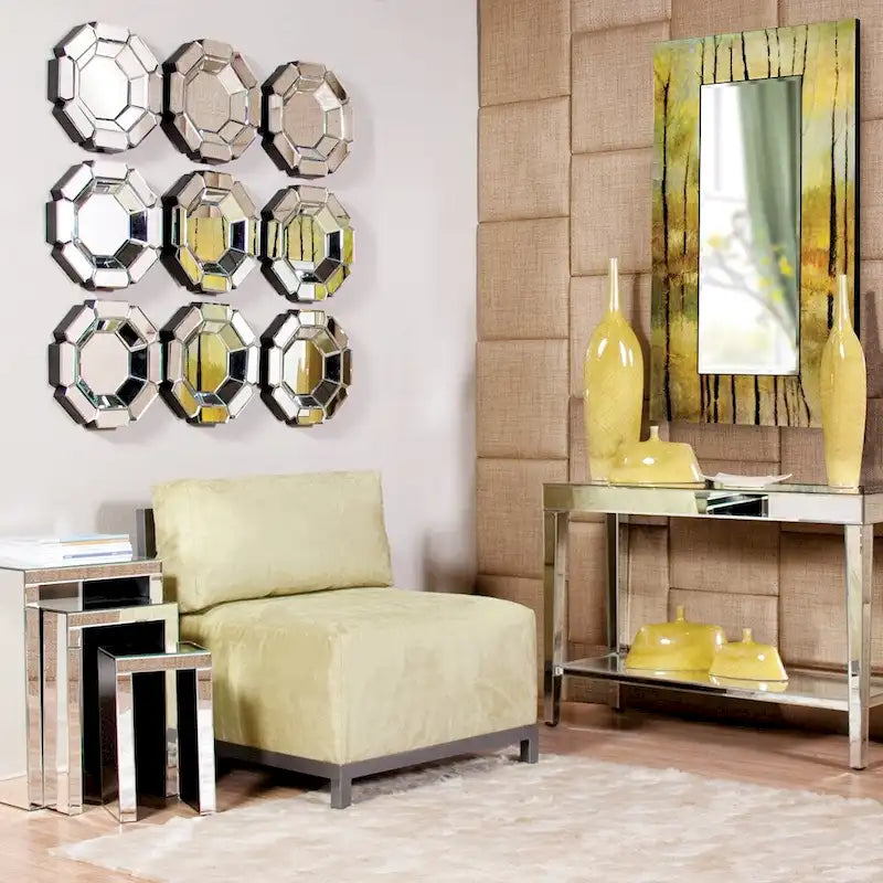 Consolle a specchio con ripiano inferiore Glamour Ingresso Soggiorno