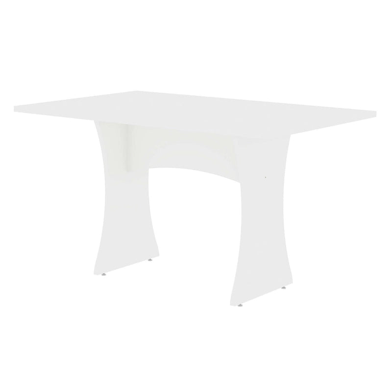 Tavolo da Pranzo Mid-Century Modern Rotondo Piano in Legno Gambe Affusolate Stile Retrò