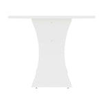 Tavolo da Pranzo Mid-Century Modern Rotondo Piano in Legno Gambe Affusolate Stile Retrò