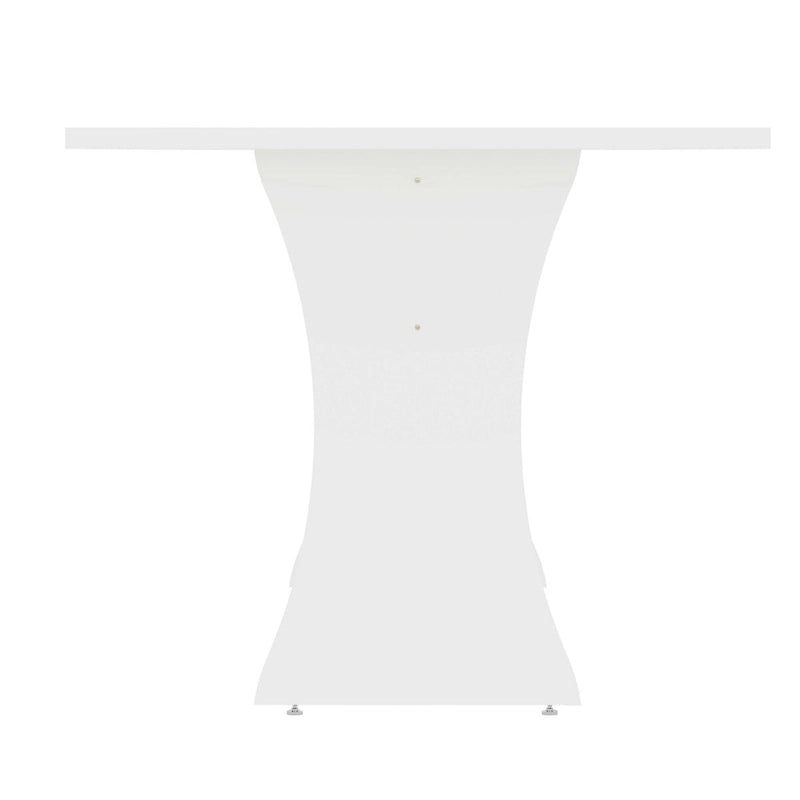 Tavolo da Pranzo Mid-Century Modern Rotondo Piano in Legno Gambe Affusolate Stile Retrò