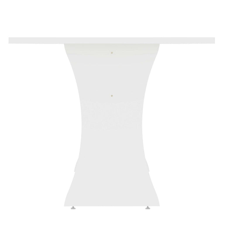 Tavolo da Pranzo Mid-Century Modern Rotondo Piano in Legno Gambe Affusolate Stile Retrò