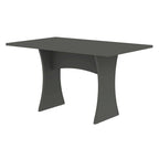 Tavolo da Pranzo Mid-Century Modern Rotondo Piano in Legno Gambe Affusolate Stile Retrò