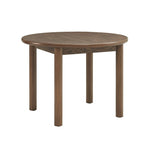 Tavolo da pranzo rotondo da 42 pollici per 4 persone, tavolo da cucina retrò, tavolo da pranzo in legno con gambe in legno massello, facilissimo da montare