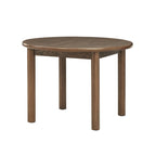 Tavolo da pranzo rotondo da 42 pollici per 4 persone, tavolo da cucina retrò, tavolo da pranzo in legno con gambe in legno massello, facilissimo da montare