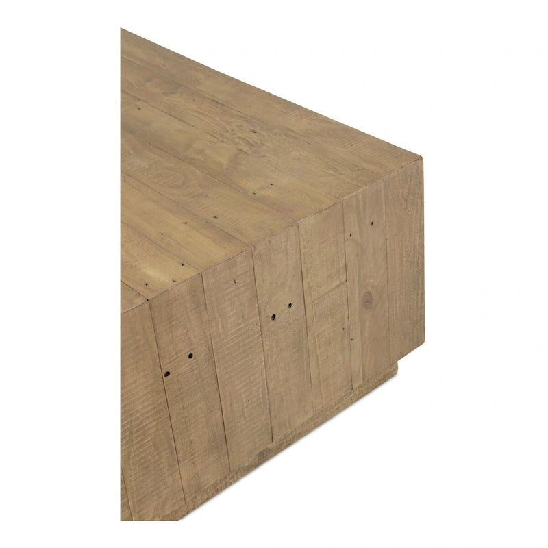 Tavolino da caffè quadrato in legno marrone 80x80x40 cm, moderno, per soggiorno