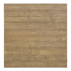 Tavolino da caffè quadrato in legno marrone 80x80x40 cm, moderno, per soggiorno